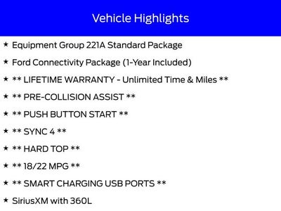 2026 Ford Bronco Big Bend Ford Garage Package