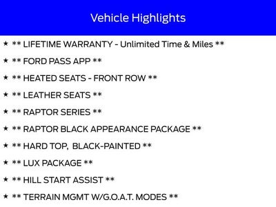 2026 Ford Bronco Raptor