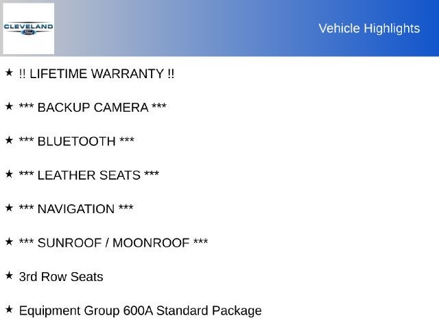 2025 Ford Expedition Platinum with Panoramic Roof, Heated 2nd Row, and Tow Packa