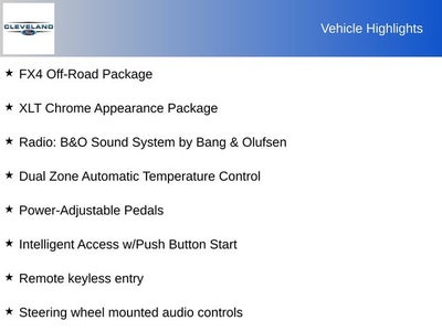 2021 Ford F-150 XLT FX4 OFF-ROAD PACKAGE