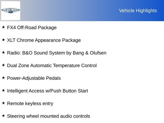 2021 Ford F-150 XLT FX4 OFF-ROAD PACKAGE