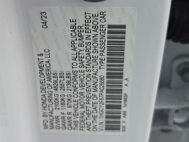 2023 Honda Accord Hybrid EX-L