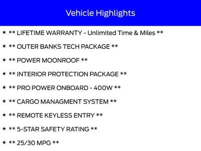 2026 Ford Bronco Sport Outer Banks