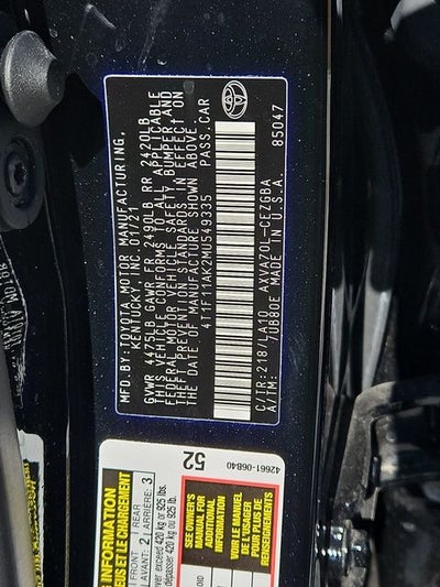 2021 Toyota Camry XLE