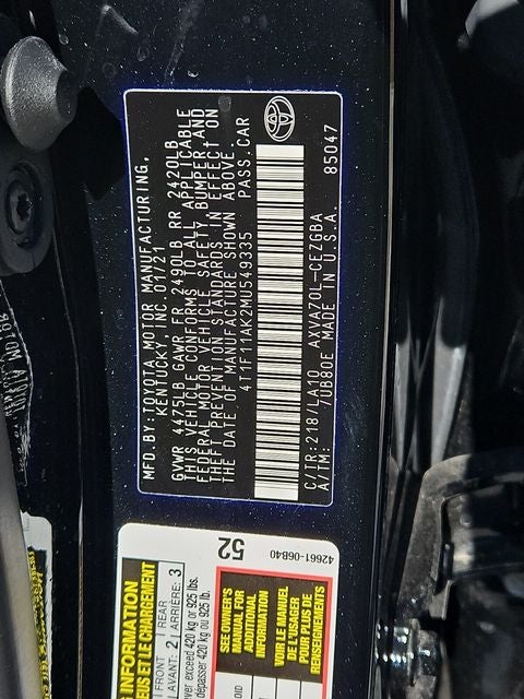 2021 Toyota Camry XLE