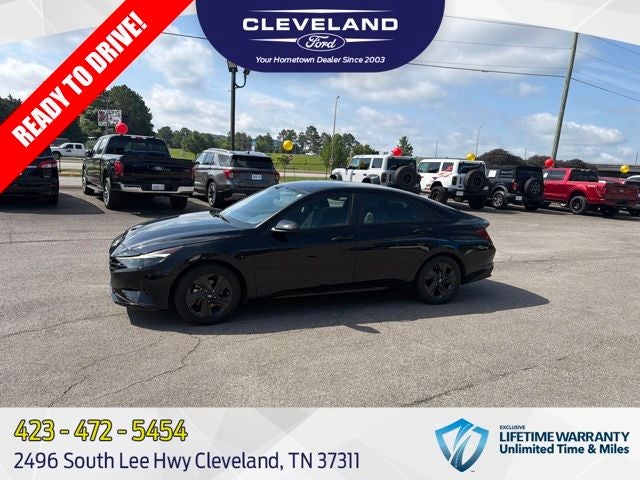 2021 Hyundai Elantra Hybrid Blue