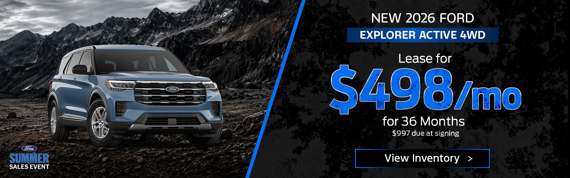 New 2026 Ford Explorer Active 4WD