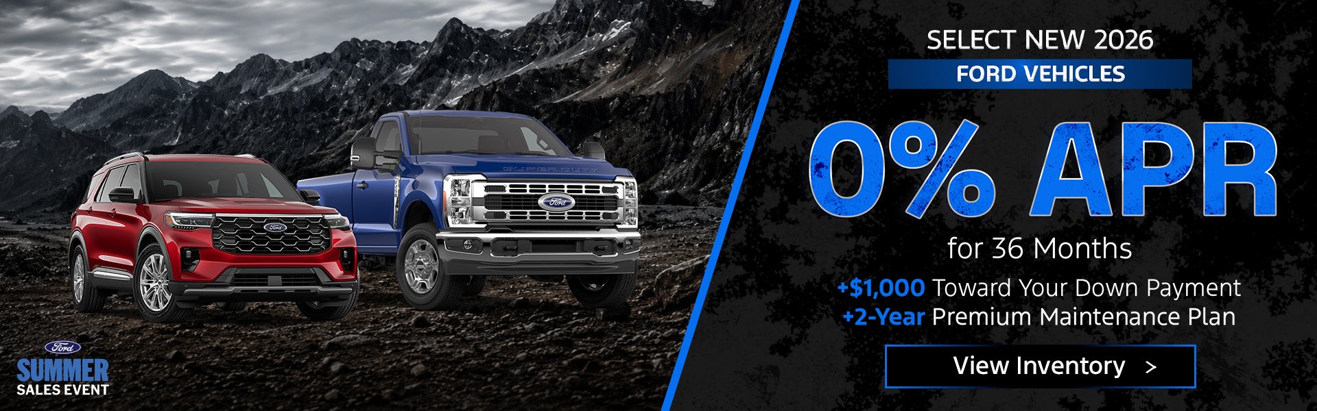 Select New 2026 Ford Vehicles
