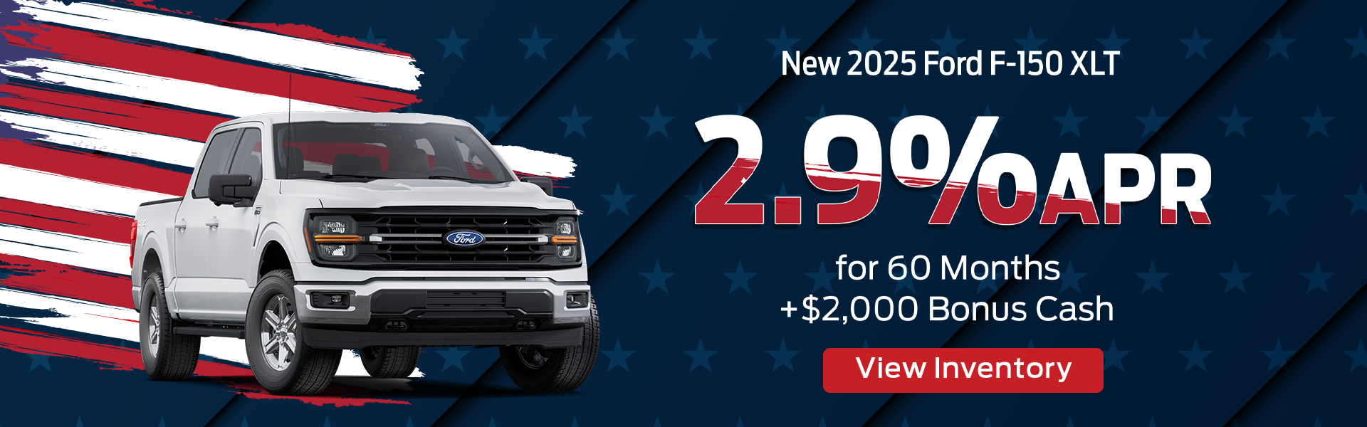 2.9% APR + $2,000 Bonus Cash on 2025 Ford F-150 XLT – Clevel