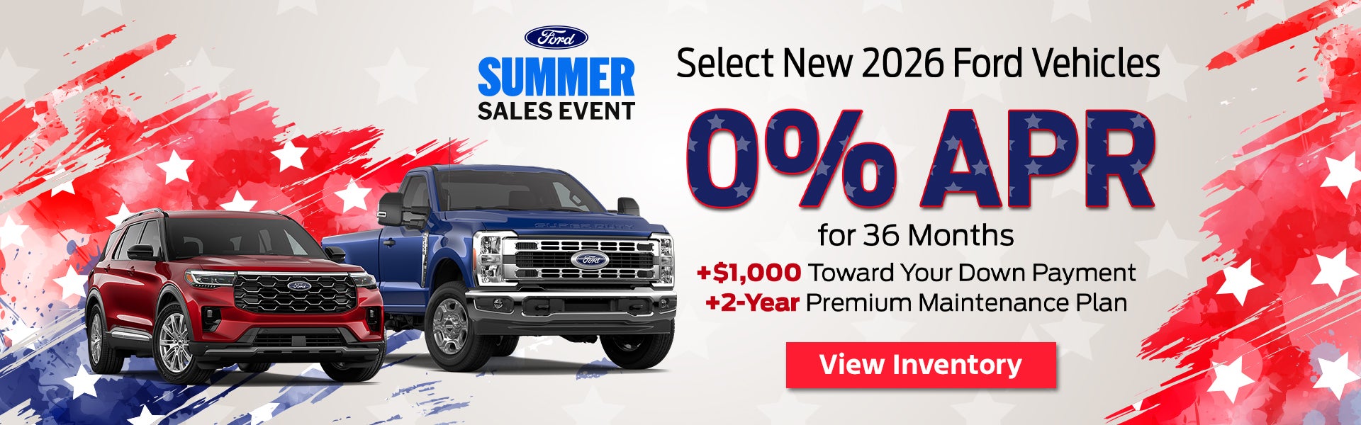 Select New 2026 Ford Vehicles