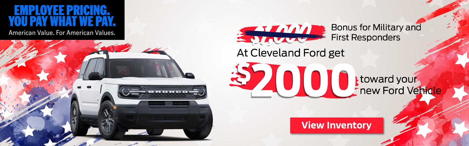 $1000 Bonus for Military and First Responders