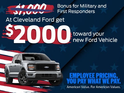 $1000 Bonus for Military and First Responders